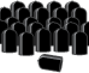 SYRINGE END CAPS - BLACK - 206756